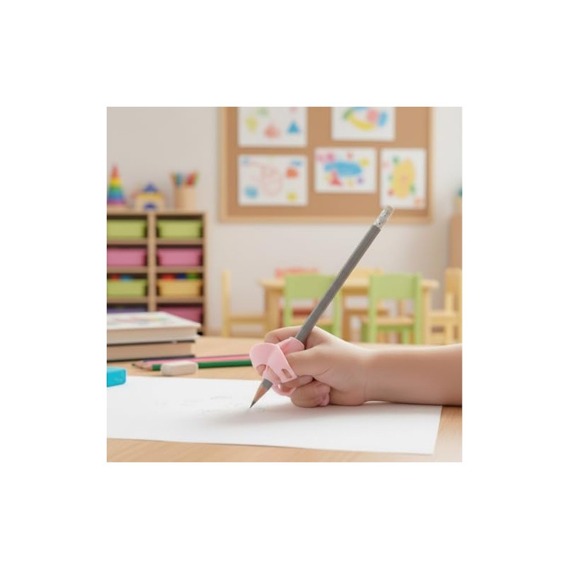 5 Pieces Ergonomic Pencil Grip, Writing Aid, Posture Correction, Improves