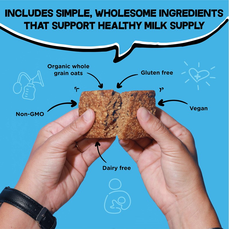 Bobo's Lactation Oat Bars for Breastfeeding Moms, 12 Pack Variety