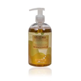 Dolce Mia | Castile Liquid Soap | Unscented | Vegetable Based | Naturally Moisturizing | Fragrance Free ) 12 oz