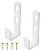 ZZHXSM 2 PCS White Bed Ladder Hooks Utility Hooks Bunk
