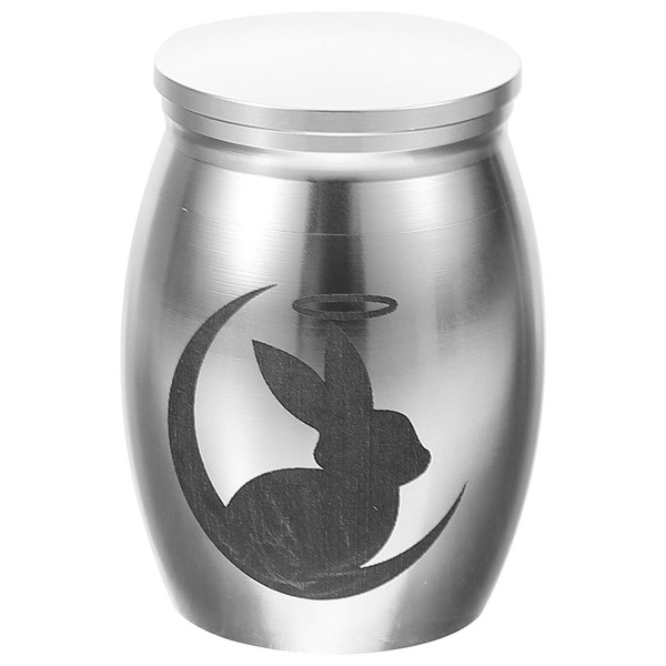 BESPORTBLE Small Pet Urn - Rabbit Ashes Box Keepsake Stainless