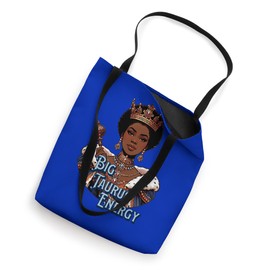 Taurus Queen Zodiac Crown Savage Petty Afro Regal Tote Bag
