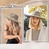 FLUFFY SENSE. Big Wide Brim Felt Rancher Fedora Hat for