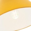 Traditional 12" Ochre Cotton Coolie Lampshade Suitable for Table Lamp