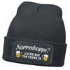 MoonWorks® Men's Beanie Patch Knitted Hat with Saying Jester Cap