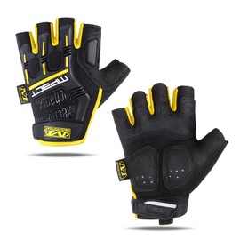 Cycling Gloves for Men - Fingerless Mountain Bike Gloves Anti Slip Half Finger Bicycle Gloves for MTB Driving Riding Racing