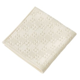 楠橋 紋織 Handkerchief Towel Off White Approximately/25 cm X/25 cm Cheeks by Sound Sateen Waffle 1 – 65609 – 86 – OW