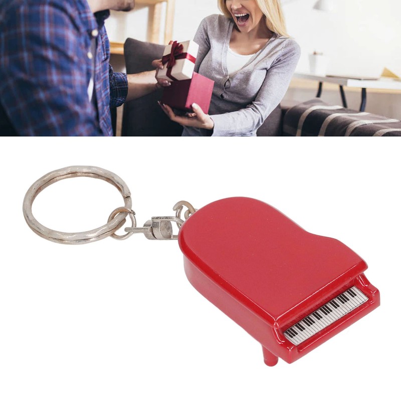 Mini Piano Pendant Keychain Micro Decoration Simulation Piano Key Chain