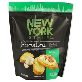 New York Style Garlic Panetini, 4.75 oz, 12 Pack