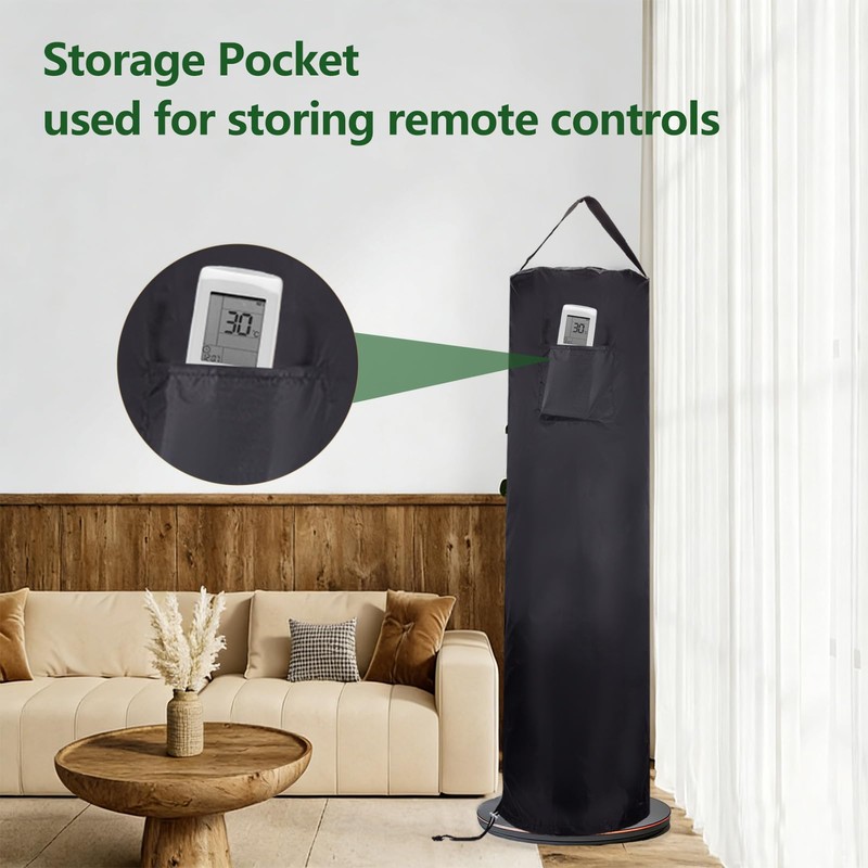 letsinstyle 10" x 36" Tower Fan Cover, Waterproof Dustproof Fan