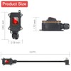 Inline Cord Switch with 3.3FT 14AWG Cable Piggyback Plug(3-Pronged), IP67