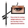 Black Eyeliner Pencil Set - 12 PCs Matte Silky Formulas