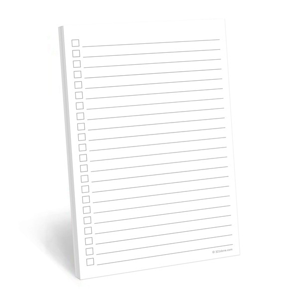 321Done to Do List Notepad - 50 Sheets (5.5" x