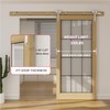 7FT Sliding Barn Door Hardware Kit, Stainless Steel Track for