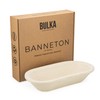 Bulka Large Oval 1kg Waffle Banneton Bread Proofing Basket Pressed