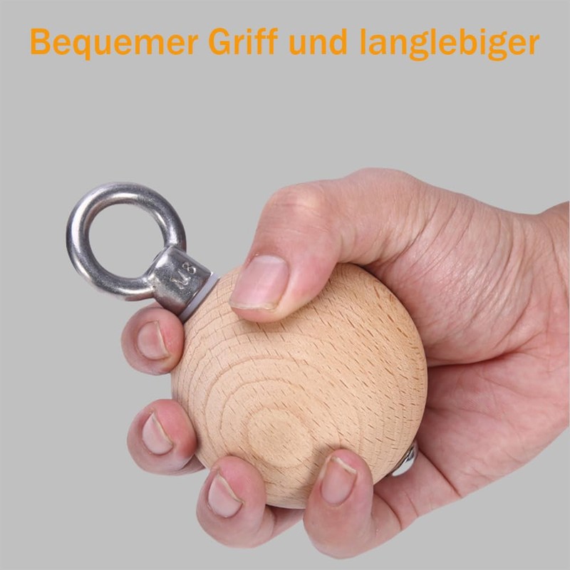 Grip balls for pull-ups, wooden pull-up balls, training set with