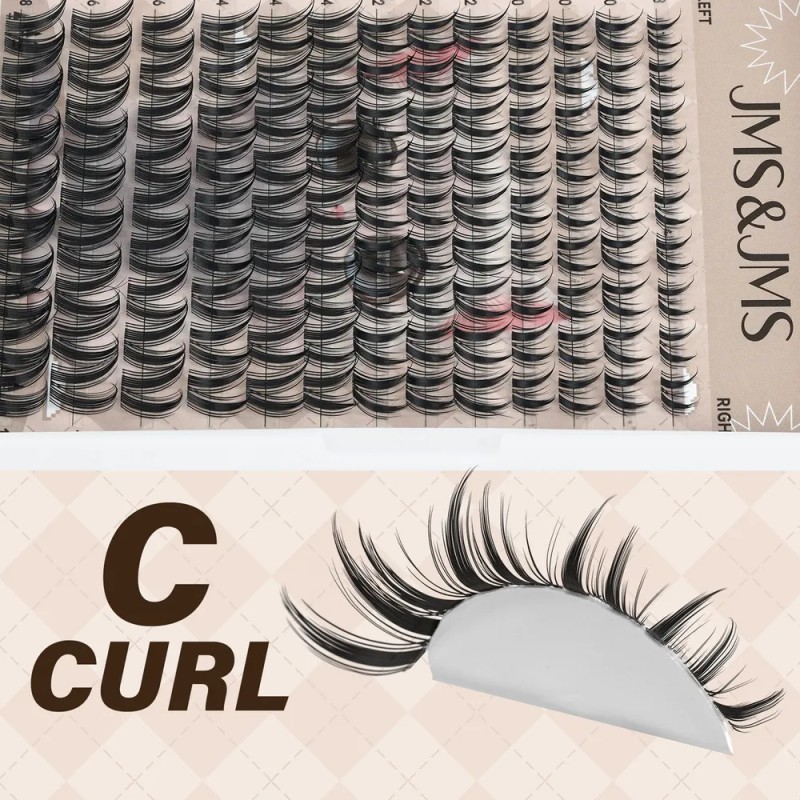 Jms&jms Kit De Cat Eye Pestañas,8-18mm,extensión De Pestañas
