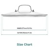 11 IN Glass Lid with Stainless Steel Handle for Frying
