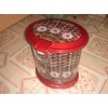 Decorative 10 L Oval Plastic Step Trash Can 13" Tall,