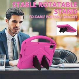 XLTTONG for Honor Pad x8a 11 inch Case 2024,Kids Boy Girls EVA Shockproof Cover Case for Honor Pad x8a,with Stand Handle (Rose)