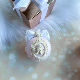 jelanny 6 Christmas tree light pink ornament angel crystal bird decoration mother gift