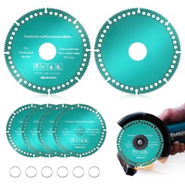 6 Pack 4 Inch Indestructible Disc for Angle Grinder,7/8" Arbor Angle Grinder Diamond Cutting Dis, 4 inch Circular Saw Blades for Ceramic Tile Glass Metal Wood Cutting