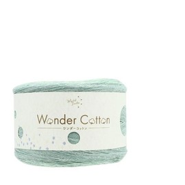 ユザワヤ Yuzawaya Spring/summerYarn Wonder Cotton Medium -Thin Type Multi Color Aegean Green Color No.21 50% Cotton 50% Acrylic 874 Yards