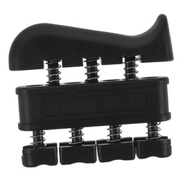 BIUDECO Finger Strength Training Device Finger Extensor Bands Hand Weights Guitar Finger Best Hand Grip Strengthener Finger Wrist Trainer Guitar Trainer Finger Bands Abs Black