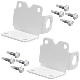 Jake Sales - 24" Stainless Steel Vinyl Fence Gate Drop Rod Powder Coated (WHITE) - AKA Gate Drop Pin, Cane Bolt - Drop Rods for Securing One Double Gate to the ground so the Other can be Latched to it