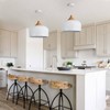 DOTCN Modern Solid Wood Pendant Light, Large Ceiling Hanging Lamp