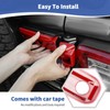RT-TCZ for Jeep JL Tailgate Hinge Cover Trim Decals Red