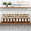 Spice Rack Organizer for Cabinet, 18in Bamboo Tiered Spice Rack，Used