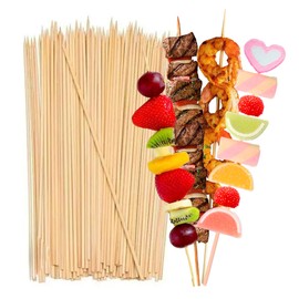 90 Brochetas de bambu, Palillos con punta Palo 30 cm de alto