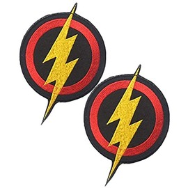 Heiorpai 2Pcs Super Hero Threads Tactical Decorative Applique Patch Embroidered Decorative Hook and Loop Fasteners Backing Patch