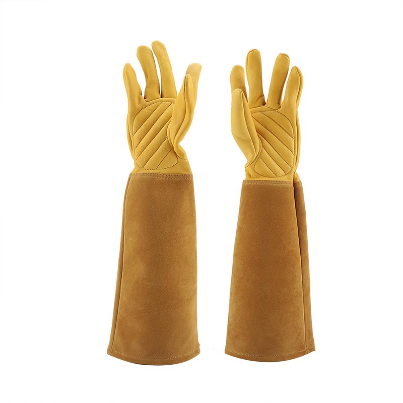 Professional Gardening Gloves Rose Pruning Gardening Leather Gloves Wearproof Puncture