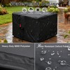SheeChung Fire Pit Cover Suqare-Waterproof 600D Heavy Duty Square Patio