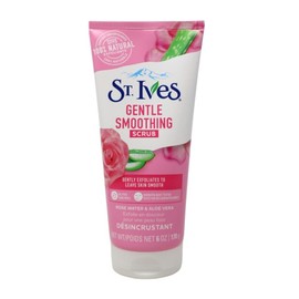 St. Ives Pack of 3x St. Ives Gentle Smoothing Scrub, Rose Water & Aloe Vera, 6 Oz