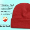 25 Pack Winter Beanie Hats, Unisex Thermal Toboggan Cold Weather