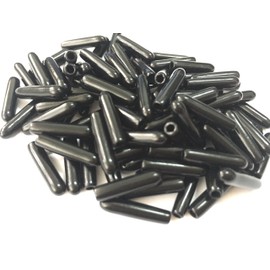 Jocon SF9000 Flexible Vinyl Round End Caps Shelf Organizer Tip Caps Wire Thread Protector Cover (Inner Dia 3mm, Black)