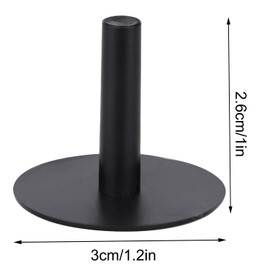 20pcs Rubber Duck Mount with Double-Sided Round Stickers, Self-Adhesive Duck Plug for Jeep Dash Rubber Duck Holder for Dashboard Display Jeep Duck Lovers, Excluding Rubber Duck (Black)