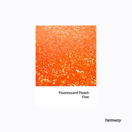 Hemway Premium Glitter Shaker - Fluorescent Peach | Fine Metallic Flake Sequins for Resin & Epoxy Crafts | Craft Supplies for Tumblers, Festival, Hair, Face, Body, Eye & Nail Art | 130 g