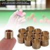 10PCS Pool Cue Ferrules, Brass Billiards Cue Tips, Billiard Cue