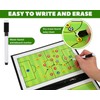 YCConcept Magnetic Soccer Coaching Board Tactical Clipboard Kit with Dry