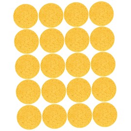 SAFIGLE 20pcs Wood Pulp Facial Powder Puff Soft Makeup Remover Sponge for for Travel Hydrating and Daily Use with Bright Colors