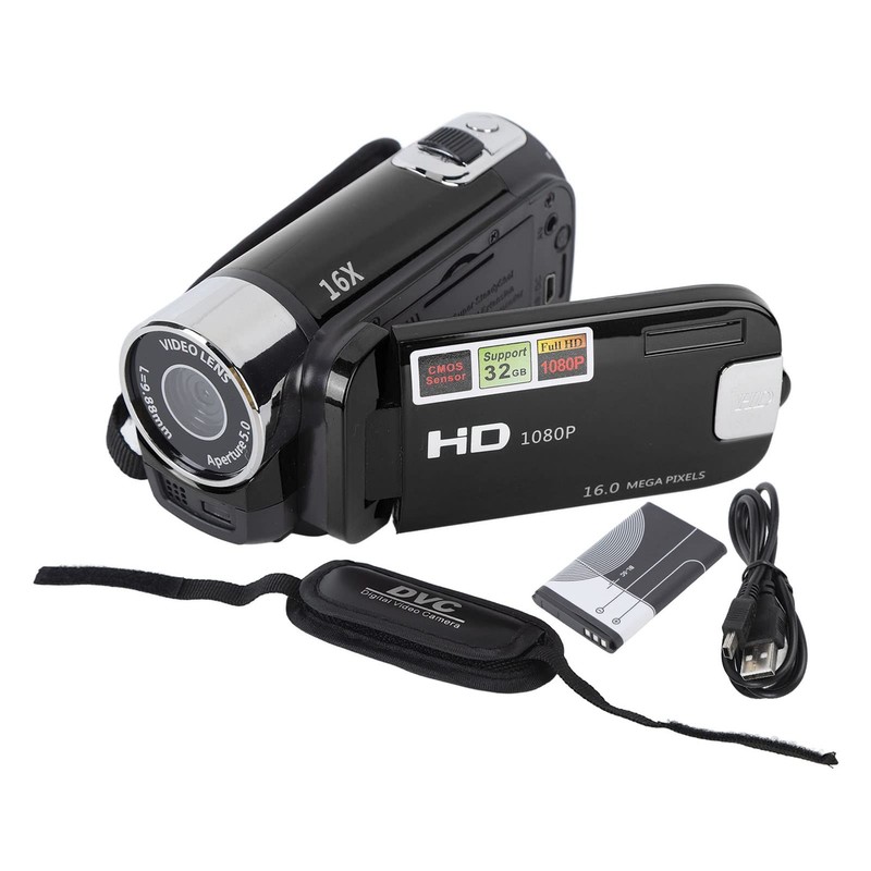 1080P HD Camera Camera Camcorder, 16MP DV Camera 16x Digital