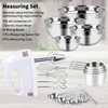 WEPSEN Hand Mixer Electric Mixing Bowls Set, 5 Speeds Handheld