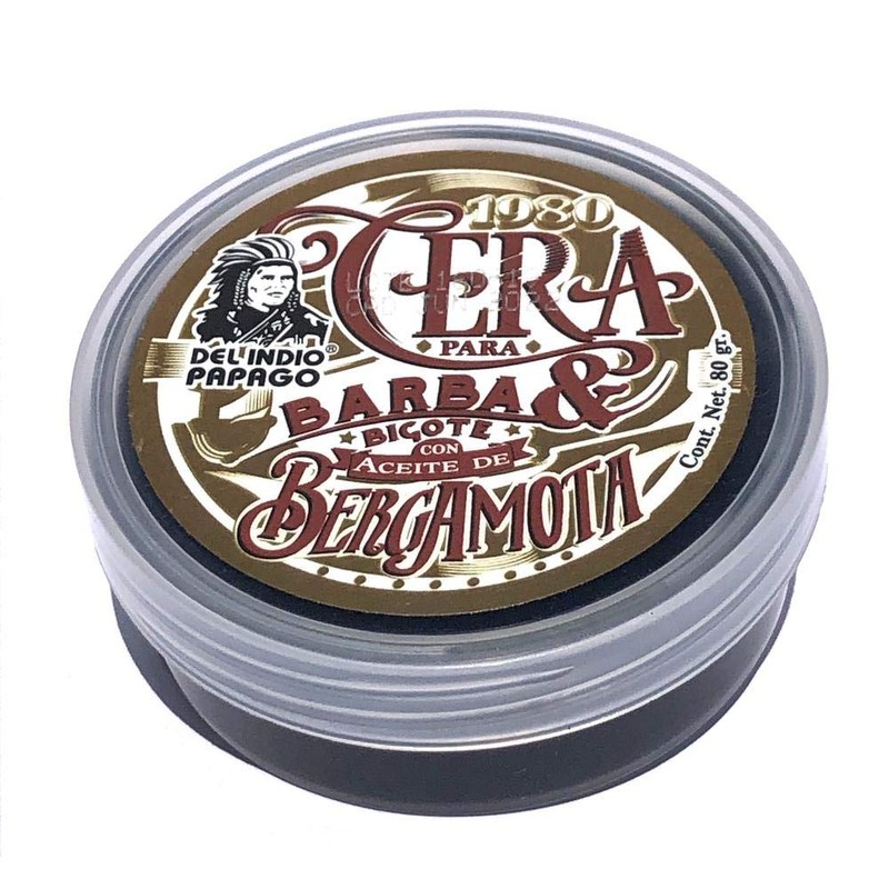 INDIO PAPAGO Cera para Barba y bigote con Aceite de