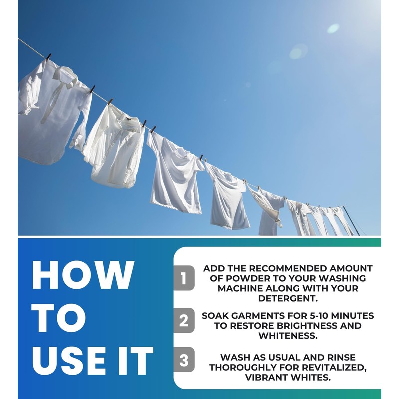 White Brite Laundry Whitener Powder 28 oz Bundle with Microfiber