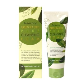 Farmstay Pure Cleansing Foam Green Tea Seed 180ml / 팜스테이 퓨어 클렌징폼 녹차씨드 180ml