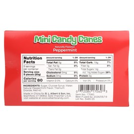 Sweetzo - Christmas Mini Candy Canes, Classic Peppermint Flavor, Bulk Individually Wrapped Pieces, 100 Pieces